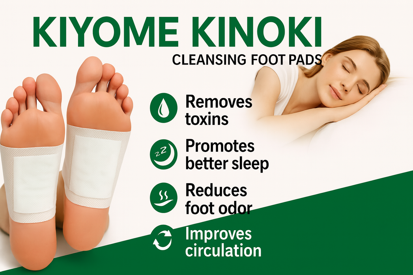 Bee Venom Lymphatic Drainage & Slimming Foot Patches (Set of 10 Patches)